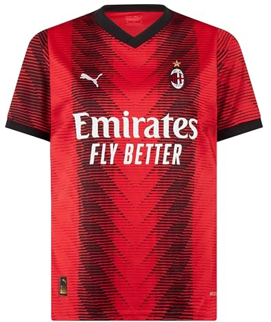 AC Milan – Heimspiel-Trikot, Saison 23/24, Rot Schwarz, Erwachsene, Unisex, M