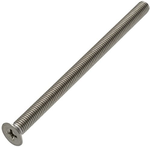 AERZETIX - C59558 - Lot de 5 vis à métaux M5x80 mm à tête fraisée - empreinte PH2 - DIN 965 - en acier inoxydable A2 - filetage métrique standard - tournevis assemblage fixation