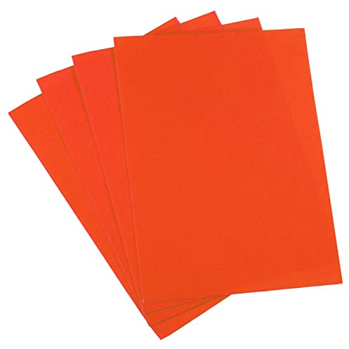 sourcing map Self-Adhesive Velvet Patches Repair Patches Orange for Clothing Repair Crafts Repair Kit Backpack Shoes Decoration Pack of 4