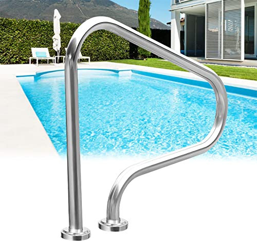 Main courante de piscine en acier inoxydable, main courante de sécurité pour piscine et spa