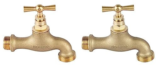 Robinet de Jardin à clapet laiton | Boutté (Lot de 2)