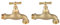 Robinet de Jardin à clapet laiton | Boutté (Lot de 2)