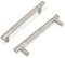 COTYKILEY 10 Pack 5 Inch(128mm) Brushed Satin Nickel Cabinet Handles Sliver Knurled Kitchen Cabinet Pulls Cabinet Door Handles Kitchen Cabinet Hardware Cupboard Drawer Pulls Dresser Handles