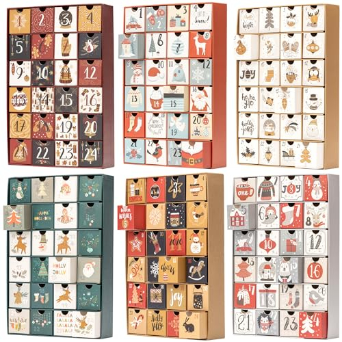 Adventskalender zum Selberbasteln, 24 Tage, 1-24 Ziehungen, Weihnachts-Countdown (Golf)