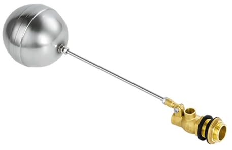 DN20(3/4) Edelstahl Schwimmerventil mit geradem Stecker für Industrie und Haushalt, Kugelhahn, automatischer Wasserstandssensor Schwimmerkugelhahn