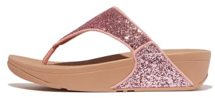 FitFlop Damen Lulu Glitter Toe-Thongs Sandale, Rose, 37 EU