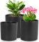 Meowell 6/5/4 Zoll Blumentöpfe, Set mit 3 Zylinder-Pflanztöpfen für kleine Indoor-Outdoor-Pflanzen, Kunststoff-Pflanzgefäße mit Drainagelöchern und Untersetzern für Garten, Sukkulenten, Baumschule,