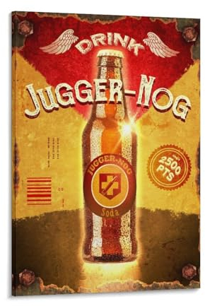 XSQING Juggernog Retro-Poster, Bild, Druck, Leinwand, Poster, Wandfarbe, Kunstposter, Dekoration, moderne Wohnkunstwerke, 50 x 75 cm