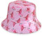KUMSODE Cappello Pescatore Donna Rosa Cappello Pescatore Pieghevole Bucket Hat Cotone Donna Uomo, Protezione del Sole Cappelli Faccia Fenicottero Cappellino 56-58cm
