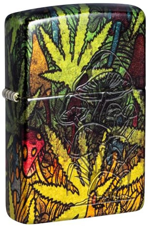 Zippo - Windproof Lighter, Counter Culture Design, 540° Tumbled Brass, Lustre/Fusion, Refillable, Reusable, Gift Box, Made in the USA