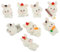 Cabilock 32 STK Schöne Tierverzierung Kleine Hasendekoration Märchengartenhase Mini-Spielzeug Tierisches Spielzeug Mini-zubehör Märchenhafte Gartentiere Mini-hasenfiguren Weiß Harz
