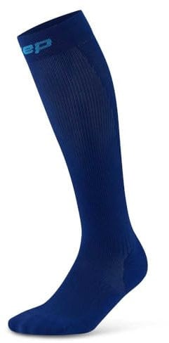 CEP - Lange Laufsocken mit Kompression für Damen, Core 5.0 Tall, Größe IV/L / 39-44cm Wadenumfang, dunkelblau