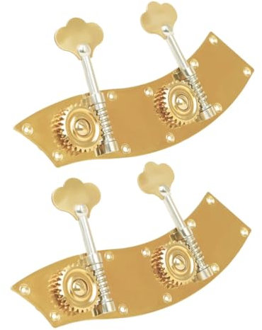 SWOOMEY 2stücke Double Bass Stimmknöpfe Leicht Und Tragbar Aus Kupferlegierung Präzise Stimmmechanik Für Doppelte Kontrabasssaiten