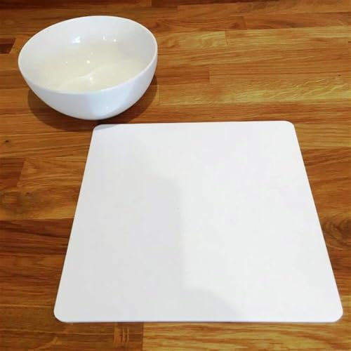 Lot de 4 sets de table carrés – Citron mat Bonbon Standard 28 cm