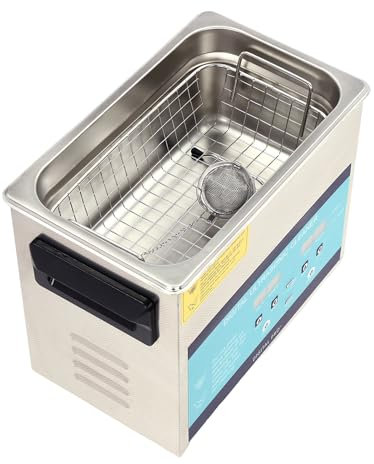 Ultraschallreiniger aus Edelstahl, 3,2L Ultraschallreinigungsmaschine mit 120W Leistung, für Schmuck, Brillen, Zahntechnik, Uhren, 28/40kHz Frequenz, 0-30 Minuten Zeiteinstellung