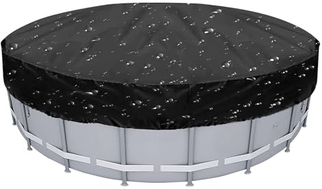 Lunaobrik Poolabdeckung | Laub- und Staubabdeckung mit Kordel | Zubehör für -Badewanne aus reißfestem Oxford-Gewebe zum Schutz vor Schmutz, Blättern