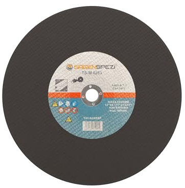 5x Sägenspezi Kunstharz-Trennscheibe Flex-Scheibe Inox 100 m/s für Metall, Stahl, Edelstahl, Bleche, Profile und Rohre 350 mm 20 mm x 4,5 mm