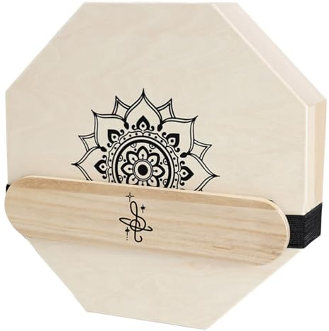 PHENOFICE Holz Cajon-trommel Achteckige Form Tragbar Perkussionsinstrument Klangvielfalt Kompaktes Design für Innen und Außenbereich Geeignet für Verschiedene Musikstile