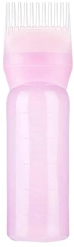 Botella Aplicadora Aceite Capilar, Raíces Peine Aplicadora Botella, Multifuncional Cabello Color Cepillo Peine Botellas Con Escala Graduada, Cabello Tinte Aplicadores Cepillo Botellas Peines Teñir