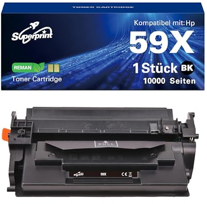 Superprint Tonerkartusche Mit-chip Kompatibel für Hp 59A Toner, 1 Schwarz