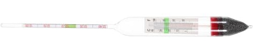 FOMIYES Aquarium Salinitätsmesser Glas Hydrometer für Meerwasser Salzgehaltstest Aquarien Wasserqualität Prüfen