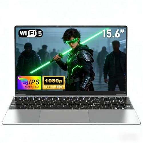 NIAKUN 2026 15.6 Inch Laptop with M3-6Y30 Processor, 16GB RAM 512GB SSD Computer Laptop, FHD 1920 x 1080P, 5000 MAh/38.5Wh, TF Card, Webcam, Touchpad, Student/Home/Business