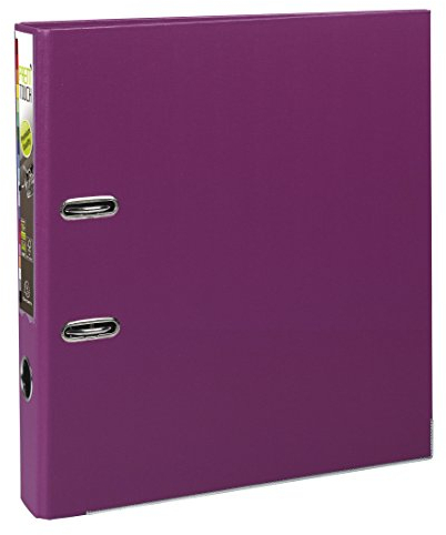 Exacompta 53147E Premium PP-Ordner Prem´Touch. 5 cm schmal DIN A4 Kunststoffbezug außen Papierbezug innen Rückenschild austauschbar Ringordner Aktenordner Briefordner Plastikordner fuchsia