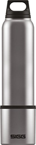 SIGG Hot & Cold Brushed gourde isotherme (1 L), bouteille isotherme et sans produits toxiques, thermos étanche garanti sans fuite en acier inoxydable