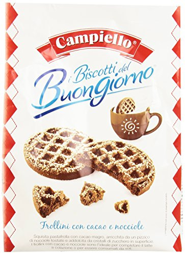 Campiello Biscotti del Buongiorno Frollini con cacao e nocciole Shortbread mit Kakao und Haselnüssen 700g biscuits cookies 100% Italienische Kekse
