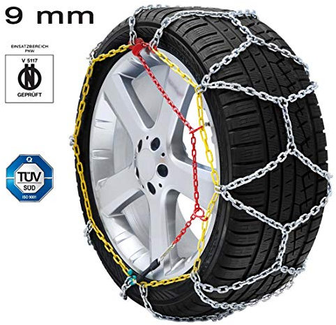Schneeketten 215 50 R17 in Stahl 9 mm geprüft