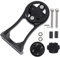 Fahrrad Verlängerungshalterung, Radfahren Fahrrad Fahrrad Computer Halterung Halter Aluminiumlegierung Stem Erweiterung Halterung (Schwarz)