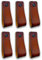 Brute Strength - Leather Handles for Furniture - Cognac - 6 pcs - 16,5 x 2,5 cm - Cabinet Handle, Door Handle for Kitchen, Bathroom, cabinets, Dresser, Wood
