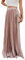 ebossy Bossy Damen Maxirock mit hoher Taille, Flowy Plissiert, Chiffon - Pink - Groß
