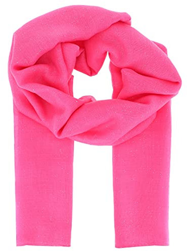 moonbow Foulard Femme Paillettes 100% Viscose - Grand Foulard Long et Rectangulaire 180cm x 90cm - Foulard Original Chic Coloré et Pailleté Moderne et Tendance - Etole pour Mariage (Rose fushia)