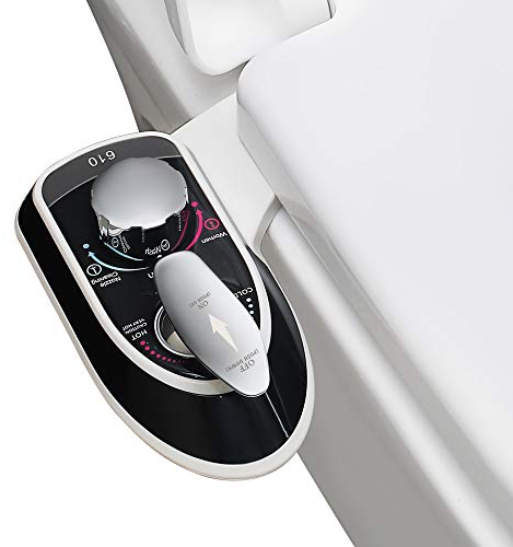 Bidet-Aufsatz für Toiletten Selbstreinigung Doppeldüse Frischwasserspray Kaltes oder Warmwasser Nicht Elektrisch Bidet Toilettensitz Befestigung