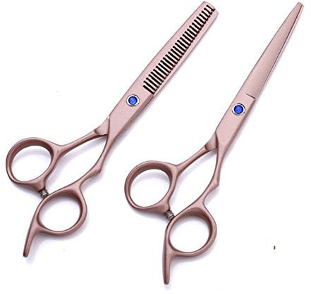 Hairdressing Scissors Rose Gold Hair Scissors Kit Hair Scissors Hair Cutting Professional Kit for Barber Stylist 6 inch