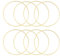 Sweieoni 10 Stücke Kranz Ringe DIY Handwerk Dreamcatcher Runde Hoop Ring, Holzringe Zum Basteln, Hochzeitskranz Dekor und Wandbehang Handwerk 15cm Bambusring