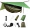 Hamac de Camping avec moustiquaire, hamac Simple et Double léger, Portable en pour 2 Personne pour Le Camping, la randonnée, la Survie, Les Voyages