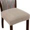 Dioxide Fundas Sillas de Comedor Pack de 4, Funda Silla Elásticas,Chair Cover Lavables Removibles, Diseño Jacquard Cubiertas Cojines para Sillas para Comedor, Oficina(Bronceado Claro, 4PCS)
