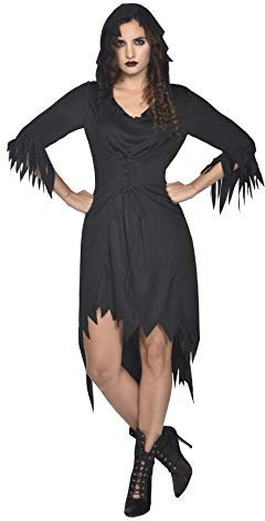 amscan (PKT) (9911318) Adult Ladies Witch Robe Costume (UK 8-10)