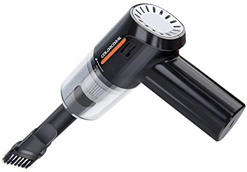 COLORCORAL Vacuum Cleaner For Computer, Keyboard Dusting Rechargeable Portable Mini for Car Interior Detailing Home and Office Dust Cleaning