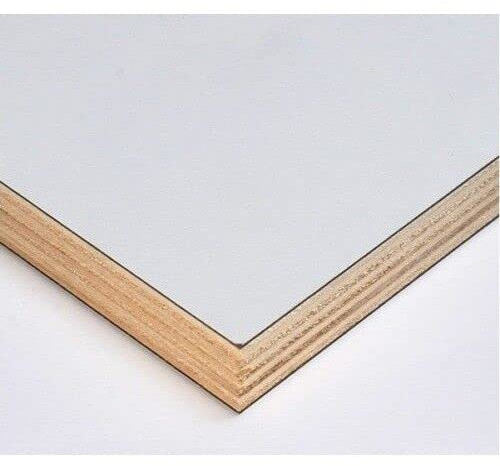 Generico Pannello Multistrato Bilaminato Bianco Opaco mm 18 x 600 x 1200 Laminato
