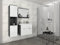PIASKI Conjunto de Muebles de baño Montreal, Juego de Muebles baño pequeño, Lavabo Incluido, Distintos Colores (Matera/Blanco Brillo)