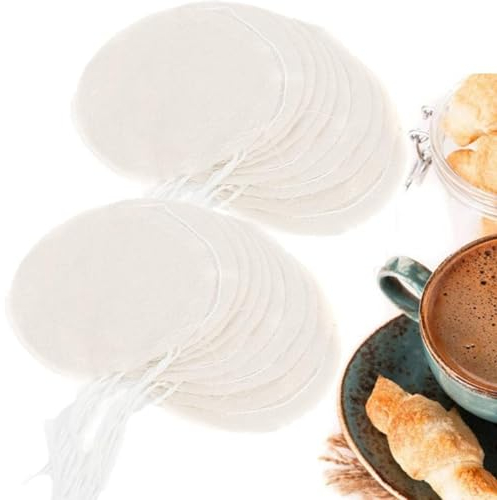 20 Stück Kaffee Siphon Tuch Ersatz Filter, Balance Syphon Kaffeemaschine Für Syphon Kaffeemaschine Vakuum-Topffilter Siphon-Stoff-Kaffeefilter Kaffee-Siphon-Stoff-Ersatzfilter Runder Stofffilter