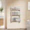 EMKE Chrome Towel Radiator Bathroom Heated Towel Rail, Flat Panel Towel Rail Radiator Versatile Wall/Floor Mounted Bathroom Radiators 800 x 500 mm