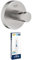 GROHE Start - Bademantelhaken + Kleber (Material: Metall, verdeckte Befestigung, zum Kleben oder Bohren), supersteel, 41173DC0