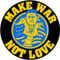 Sammys Shirt Store Make war not Love Selensky Vinyl-Aufkleber Sticker für Auto wetterfest 10cm