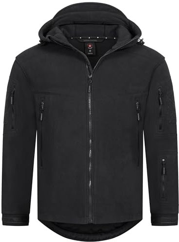 Höhenhorn 34J15+ZWL4 Biferten Herren Militär Fleecejacke Schwarz Gr. XXL