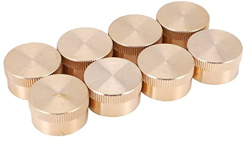 Darmlly Lot de 8 bouchons de bouteille de propane en laiton , convient pour les cylindres de réservoir de gaz de 1 LB, capuchon de protection étanche pour réchaud extérieur