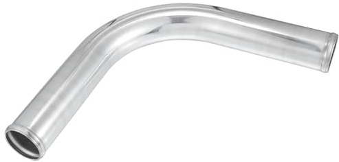 A ABSOPRO 90-Grad-Bogen-Intercooler-Rohr 51mm 1 Stück Für Ladeluftkühler | Universal, Farbe Silber, Material Aluminiumlegierung, Wandstärke 2mm, Innendurchmesser 47mm, Gesamtlänge 500mm